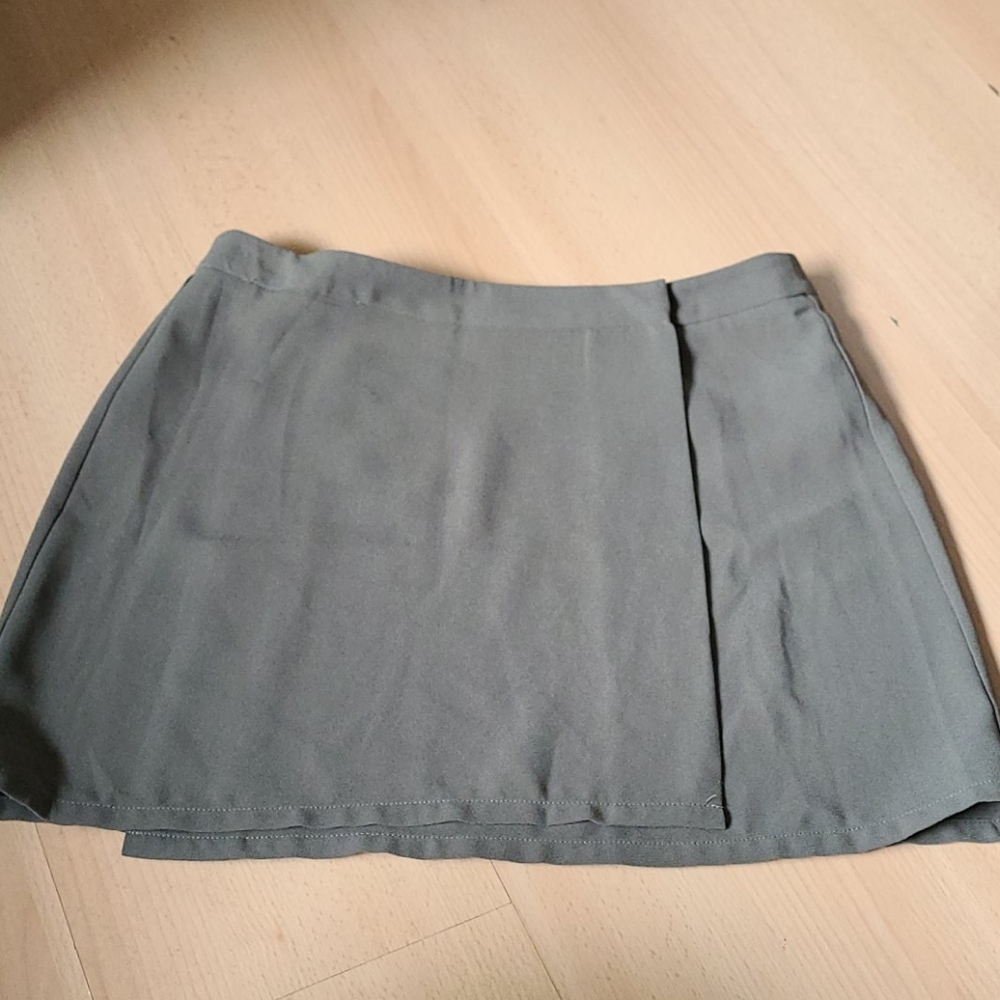 Olive wrap skirt